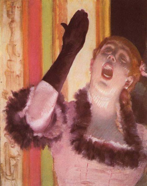 Edgar Degas The Singer with the Glove Sweden oil painting art